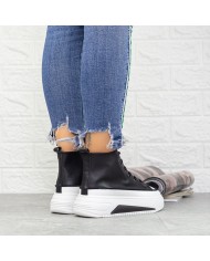 Pantofi Sport Dama cu Platforma 2XJ61 Negru Reina
