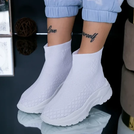 Pantofi Sport Dama YKQ258 Alb » Reina.Ro