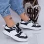 Pantofi Sport Dama XJ16 Negru-Alb » Reina.Ro