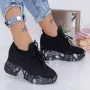 Pantofi Sport Dama cu Platforma WL172 Negru » Reina.Ro