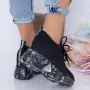 Pantofi Sport Dama cu Platforma WL172 Negru » Reina.Ro