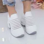 Pantofi Sport Dama cu Platforma MX350 Alb » Reina.Ro