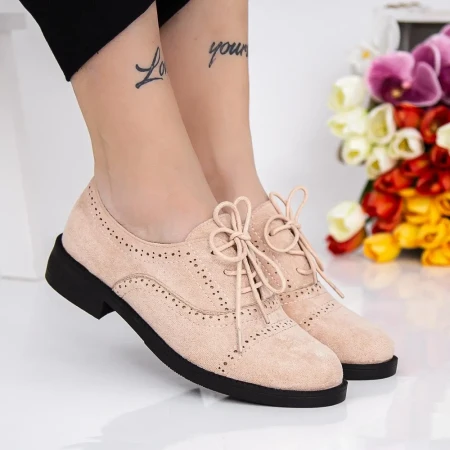 Pantofi Casual Dama L52 Bej » Reina.Ro