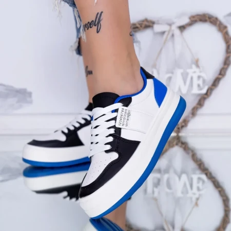 Pantofi Sport Dama cu Platforma WL230 Albastru » Reina.Ro