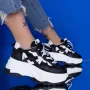 Pantofi Sport Dama cu Platforma WL239 Negru » Reina.Ro