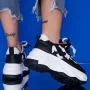 Pantofi Sport Dama cu Platforma WL239 Negru » Reina.Ro