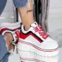 Pantofi Sport Dama cu Platforma 2018 Rosu » Reina.Ro