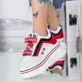 Pantofi Sport Dama cu Platforma 2018 Rosu » Reina.Ro