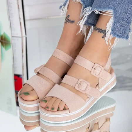 Sandale Dama LM360 Bej » Reina.Ro