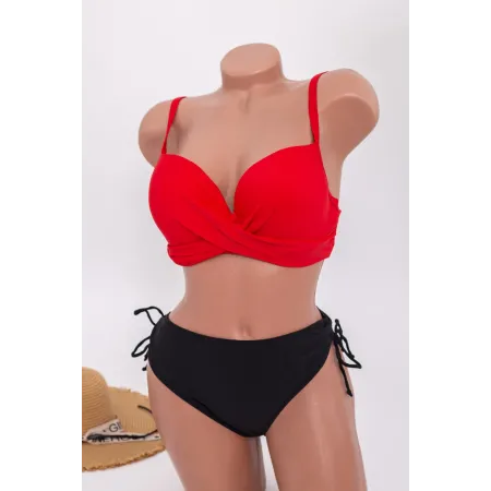 Costum de Baie Dama 2 piese M090 Rosu » Reina.Ro