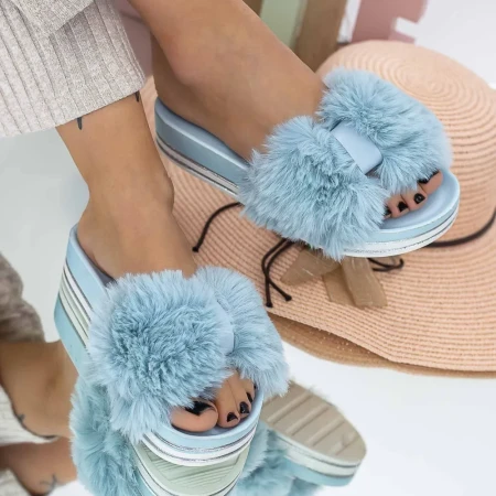 Papuci Dama WS213 Albastru » Reina.Ro