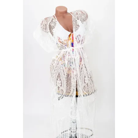 Rochie de Plaja 203-1 Alb » Reina.ro