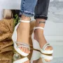 Sandale Dama cu Platforma HXS37 Alb » Reina.Ro