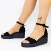 Sandale Dama cu Platforma LM358 Negru » Reina.Ro