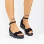 Sandale Dama cu Platforma LM358 Negru » Reina.Ro