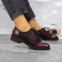 Pantofi Casual Dama 2BQ1 Visiniu » Reina.Ro