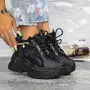 Pantofi Sport Dama cu Platforma 2WL237 Negru » Reina.Ro