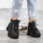 Pantofi Sport Dama cu Platforma 2WL237 Negru » Reina.Ro