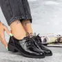 Pantofi Casual Dama 191018-1 Negru-Rosu » Reina.Ro