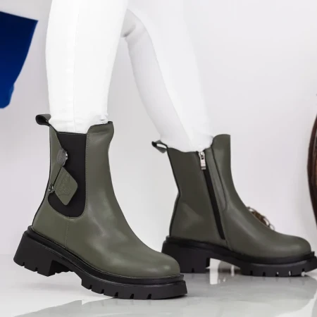 Ghete Dama cu Platforma 2WL305 Verde » Reina.Ro