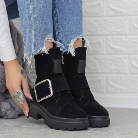 Ghete Dama cu Platforma 2MX383A Negru » Reina.Ro