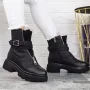 Ghete Dama cu Platforma 2MX513 Negru » Reina.Ro
