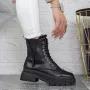 Ghete Dama cu Platforma 2XJ77 Negru » Reina.Ro