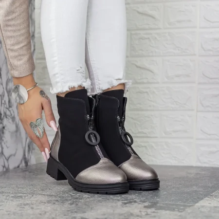 Ghete Dama 2BQ13 Guncolor-Negru » Reina.Ro