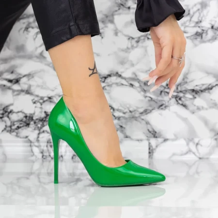 Pantofi Stiletto 2YZ1 Verde » Reina.Ro