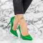 Pantofi Stiletto 2YZ1 Verde » Reina.Ro