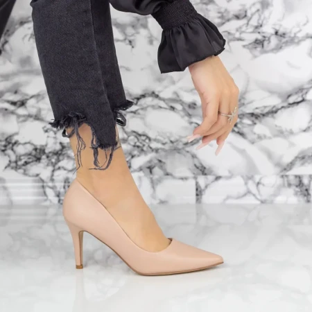 Pantofi Stiletto 2YZ7 Bej » Reina.Ro