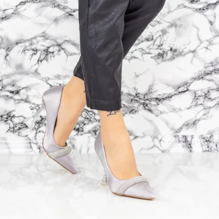 Pantofi Stiletto 2SY18 Gri » Reina.Ro