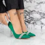 Pantofi Stiletto 2SY18 Verde » Reina.Ro