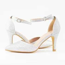 Pantofi Stiletto 2YXD66 Argintiu » Reina.Ro