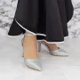 Pantofi Stiletto 2YXD66 Argintiu » Reina.Ro