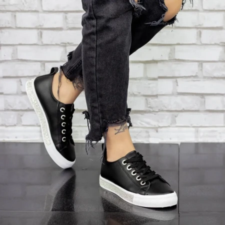 Pantofi Sport Dama 2B18 Negru » Reina.Ro