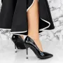 Pantofi Stiletto 2DC8 Negru » Reina.Ro