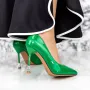 Pantofi Stiletto 2DC8 Verde » Reina.Ro