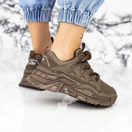 Pantofi Sport Dama 2WL86 Kaki » Reina.Ro