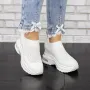 Pantofi Sport Dama cu Platforma 2MX1 Alb » Reina.Ro