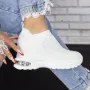 Pantofi Sport Dama cu Platforma 2MX1 Alb » Reina.Ro