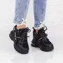 Pantofi Sport Dama cu Platforma 2MX6 Negru » Reina.Ro