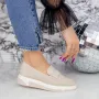 Pantofi Casual Dama 2KM1 Bej » Reina.Ro