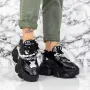Pantofi Sport Dama cu Platforma 998 Negru » Reina.Ro
