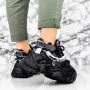 Pantofi Sport Dama cu Platforma 998 Negru » Reina.Ro