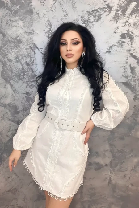 Rochie Dama A68183 Alb » Reina.Ro