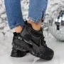 Pantofi Sport Dama cu Platforma 2SZ2 Negru » Reina.Ro