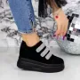 Pantofi Sport Dama cu Platforma 2SZ7 Negru » Reina.Ro