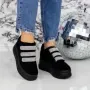 Pantofi Sport Dama cu Platforma 2SZ7 Negru » Reina.Ro