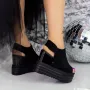 Sandale Dama cu Platforma 2W58 Negru » Reina.Ro